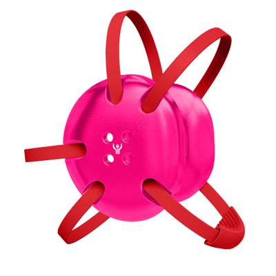 Great Call Athletics | Wrestling Classic Headgear Earguard Adult Grappling Head Gear Adjustable Ear Guards Varsity Red Straps (Pink w/ Varsity Red Straps)