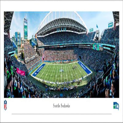 Seattle Seahawks Throwback - 50 yd - Unframed 40 x 13.5 Poster by Blakeway Panoramas