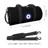 Round British Raf Royal Air Force Travel Luggage Duffel Bag Sports Rolling Foldable Duffel Bag, Black view 4