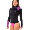 SCUBAPRO CLOTHING Women's Standard Long Sleeve Rashguard Skin, Black Purple view 1