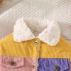 Baby Boys Girls Corduroy Jacket Kids Toddler Sherp Lined Top Lapel Button Down Thicked Warm Coat (A, 3-6 Months) view 3
