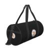 Bitcoin Travel Luggage Duffel Bag Sports Rolling Foldable Duffel Bag, Black view 3