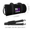 Fuck Pancreatic Cancer Travel Luggage Duffel Bag Sports Rolling Foldable Duffel Bag, Black view 4