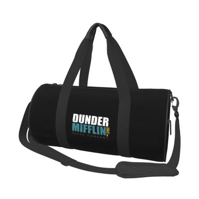 Dunder Mifflin Travel Luggage Duffel Bag Sports Rolling Foldable Duffel Bag, Black
