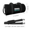 Dunder Mifflin Travel Luggage Duffel Bag Sports Rolling Foldable Duffel Bag, Black view 4