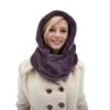 BA UNIQUE FASHION Winter Infinity Scarf - Hat Scarf Combo with Faux Fur Hood, Fur Head Wrap and Snood view 1