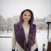 BA UNIQUE FASHION Winter Infinity Scarf - Hat Scarf Combo with Faux Fur Hood, Fur Head Wrap and Snood view 3