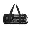 2nd Amendment Skull Travel Luggage Duffel Bag Sports Rolling Foldable Duffel Bag, Black view 2