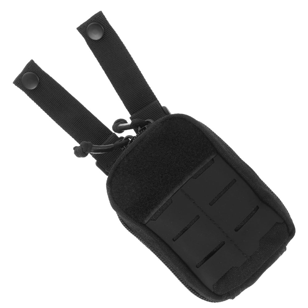 BESPORTBLE 3pcs First Aid Waist Pouch Bag for Outdoor Emergencies Compact Medical Storage Bag Buckle Design for Hiking Travel and Daily Use Multi-Functional Tool Accessory Black