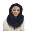 BA UNIQUE FASHION Winter Infinity Scarf - Hat Scarf Combo with Faux Fur Hood, Fur Head Wrap and Snood view 2