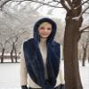 BA UNIQUE FASHION Winter Infinity Scarf - Hat Scarf Combo with Faux Fur Hood, Fur Head Wrap and Snood view 4