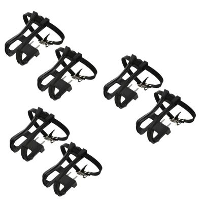 Didiseaon 3sets Toe Clip Pedal Shoe Straps for Cycling Easy Installation Compatible Safety and Control While Riding