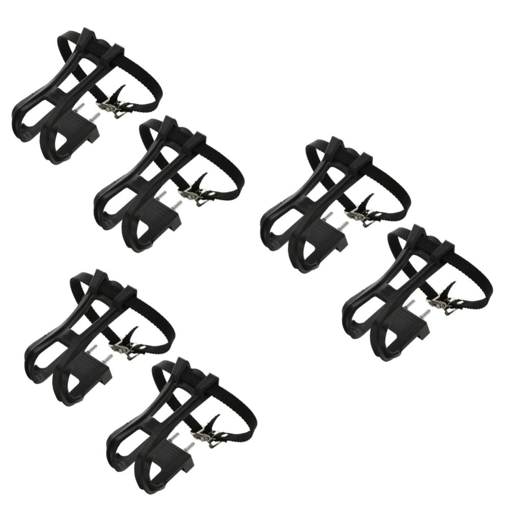 Didiseaon 3sets Toe Clip Pedal Shoe Straps for Cycling Easy Installation Compatible Safety and Control While Riding