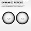 TenPoint 4X Pro-View 400 Illuminated Reticle Scope, Black - 100 yd Distance with Aiming Points Out to 70 yd - Includes Flip-Up Scope Caps view 3