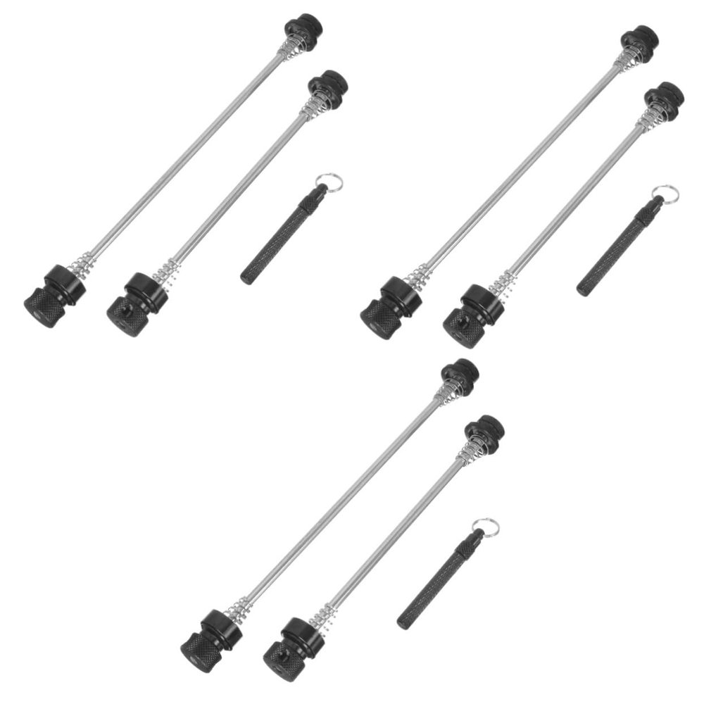 Didiseaon 3sets Metal Bike Skewer Locking Mechanism Theft Prevention for Bike Wheel Quick Release Skewer for Front and Rear