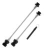 Didiseaon 3sets Metal Bike Skewer Locking Mechanism Theft Prevention for Bike Wheel Quick Release Skewer for Front and Rear view 2