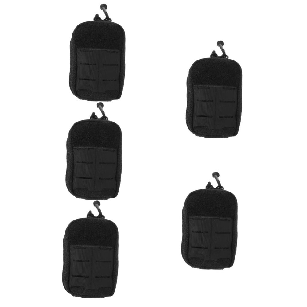 BESPORTBLE 5pcs Outdoor Medical Pouch Waist Bag Compact First Aid Storage Multiple Compartments for Hiking Travel and Emergencies Material