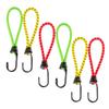 KOMBIUDA 6pcs Sturdy Tent Hooks Elastic Tent Cord Canopy Tie Downs Hanging Clips Anchor Fixing Rope Buckle view 1