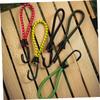 KOMBIUDA 6pcs Sturdy Tent Hooks Elastic Tent Cord Canopy Tie Downs Hanging Clips Anchor Fixing Rope Buckle view 4
