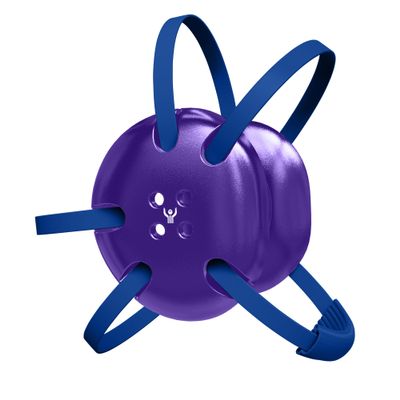 Great Call Athletics | Wrestling Classic Headgear Earguard Adult Grappling Head Gear Adjustable Ear Guards Royal Blue Straps (Purple w/ Royal Blue Straps)