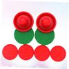 BESPORTBLE 24pcs Air Hockey Equipment Red Replacement Pucks Paddles Handles for Game Tables Accessories for Thrilling view 3