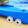 2-Pack Beach Balloon Wheels 16-Inches Replacement Balloon Sand Tires TPU Cart Tires Beach Cart Canoe Cart and Buggy Wheels for Kayak Dolly view 2