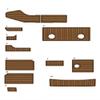 Algasan Boat EVA Faux Teak Decking Floor Compatible with 1996 Wellcraft Eclipse 2400 Swim Platform Cockpit Mat Boat EVA Teak Flooring Pad view 1