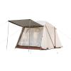 ARMOR CASTLE Camping Tents, 3-4 People Waterproof Cabin Tents, Double Layer Family Camping Tent with 2 Doors 360 Degree Panoramic Screen Window, Beach Tent with Carry Bag for Outdoor Hiking view 1