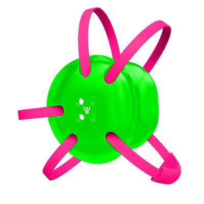 Great Call Athletics | Wrestling Classic Headgear | Earguard Adult Grappling Head Gear | Adjustable Ear Guards Pink Straps (Neon Green w/ Pink Straps)