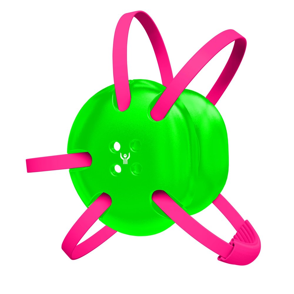 Great Call Athletics | Wrestling Classic Headgear | Earguard Adult Grappling Head Gear | Adjustable Ear Guards Pink Straps (Neon Green w/ Pink Straps)