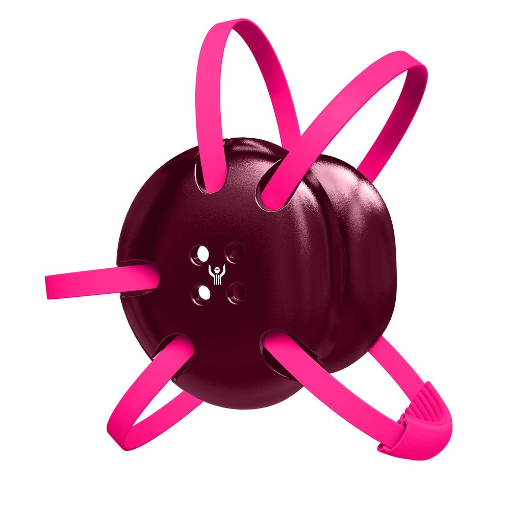 Great Call Athletics | Wrestling Classic Headgear | Earguard Adult Grappling Head Gear | Adjustable Ear Guards Pink Straps (Maroon w/ Pink Straps)