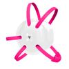 Great Call Athletics | Wrestling Classic Headgear | Earguard Adult Grappling Head Gear | Adjustable Ear Guards Pink Straps (White w/ Pink Straps)