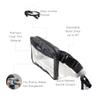 Baggallini Clear Stadium Belt Bag Fanny Pack, Midnight Blossom Print view 3