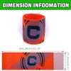 Qimoo 4Pcs Orange Soccer Armband, Adjustable Elastic Sports Captain C Arm Band for Youth and Adult view 2