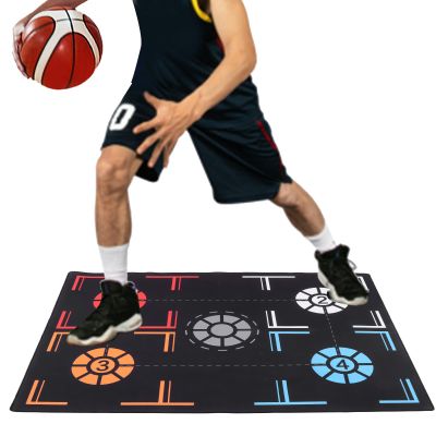 Topyond Basketball Training Mat, Non Slip, Silent Agility Footstep Training Mat, 76x106.7x0.2cm,Basketball Dribble Trainer Improve Dribbling Skills for All Ages