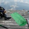 BESPORTBLE Portable Drawstring Fishing Net Bag Fishing Storage Net for Easy Catching Quick Drying for Freshwater Use view 2