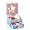 Kids Musical Jewelry Box for Girls and Pretty Jewelry Set Blue view 3