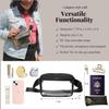 Baggallini Womens Clear Stadium Fanny Pack, Belt Bag, Black view 4