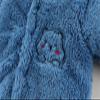 Newborn Baby Flannel Bear Bodysuit Baby Fleece Snowsuit Jumpsuit Warm Dance Hooded Outfits Double (c-Blue, 6-9 Months) view 4