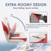 Deckpro Deluxe Low Back Boat Seat, Fold-Down Fishing Boat Seat Gray/Charcoal/Red (2 Seats) view 3