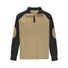 Ugly Sweaters Mens Corduroy Sweatshirts Mock Neck Pullover Sweaters with Elbow Patches Lapel Collar Button Up Long Sleeve Henleys view 4