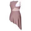 iiniim Women's Irregular Latin Tango Salsa Ballroom Lyrical Dance Costumes Jazz and Tap Dance Dresses Brown B Large view 4