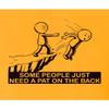 3X-Large Gold Mens Some People Just Need A Pat On The Back Funny Gift T-Shirt view 4