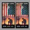 All Gave Some Corn Hole Decal Wrap Laminated Set of 2 Wraps view 1