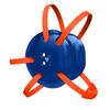 Great Call Athletics | Wrestling Classic Headgear | Earguard Adult Grappling Head Gear | Adjustable Ear Guards Orange Straps (Royal Blue w/ Orange Straps)