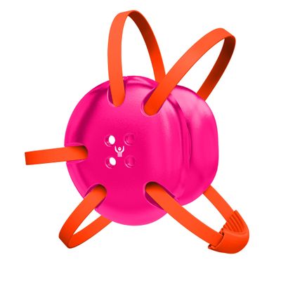 Great Call Athletics | Wrestling Classic Headgear | Earguard Adult Grappling Head Gear | Adjustable Ear Guards Orange Straps (Pink w/ Orange Straps)