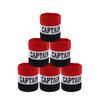 Qimoo 4Pcs Black Red Youth Captain Armband for Soccer Training, Adults & Youths Arm Band Elastic Captain Armbands Adjustable Soccer Basketball Player Captain Arm Band view 1
