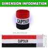 Qimoo 4Pcs Black Red Youth Captain Armband for Soccer Training, Adults & Youths Arm Band Elastic Captain Armbands Adjustable Soccer Basketball Player Captain Arm Band view 2