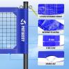 Professional Outdoor Volleyball Net System with Adjustable Aluminum Poles, Anti-Sag Winch, Steel Cable Topline, Tournament-Grade 32FT Net, Boundary Line & Heavy-Duty Carry Bag view 2