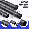 Professional Outdoor Volleyball Net System with Adjustable Aluminum Poles, Anti-Sag Winch, Steel Cable Topline, Tournament-Grade 32FT Net, Boundary Line & Heavy-Duty Carry Bag view 4